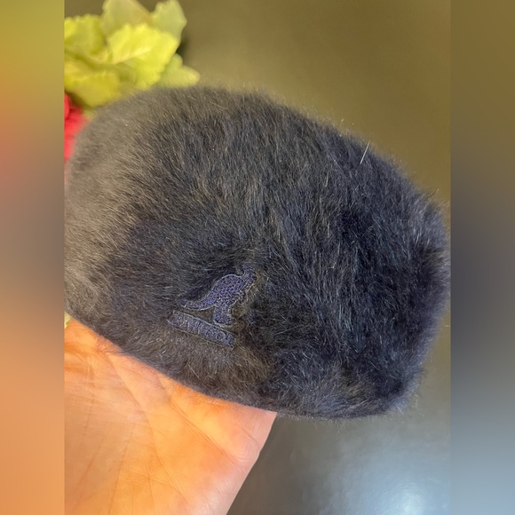 Kangol Vintage Angora Fur Blend Navy Blue Cap Hat Men’s Sz Medium - Picture 3 of 13